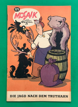 Original Mosaik der Digedags Nr. 171 Die Jagd nach dem Truthahn Februar 1971 Amerika-Serie