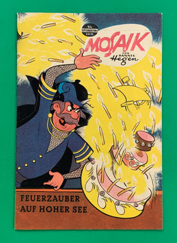 Original Mosaik Digedags Nr. 94 Feuerzauber auf hoher See September 1964 Runkel-Serie