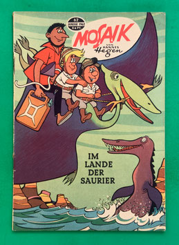 Original Mosaik der Digedags Nr. 62 Im Lande der Saurier Januar 1962 Weltraum-Serie