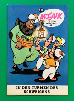 Original Mosaik Digedags Exportheft Nr. 219 In den Türmen des Schweigens Februar 1975 Orient-Serie