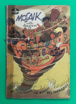 Original Mosaik der Digedags Nr. 13 Im Wirbel des Tornados Dezember 1957 Römer-Serie