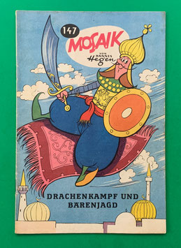 Original Mosaik der Digedags Nr. 147 Drachenkampf und Bärenjagd Februar 1969 Runkel-Serie sammelwürdiger Zustand
