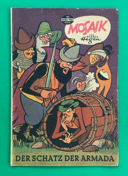Original Mosaik der Digedags Nr. 89 Der Schatz der Armada April 1964 Erfinder-Serie