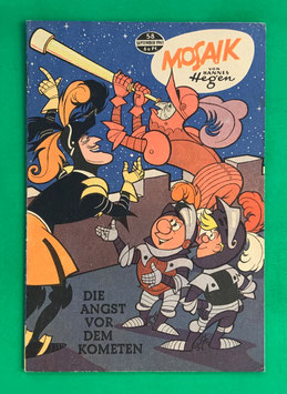 Original Mosaik der Digedags Nr. 58 Die Angst vor dem Kometen September 1961 Erfinder-Serie