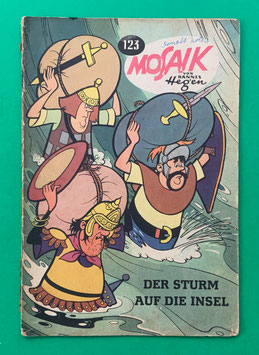 Original Mosaik der Digedags Nr. 123 Der Sturm auf die Insel Februar 1967 Runkel-Serie original & vollständig