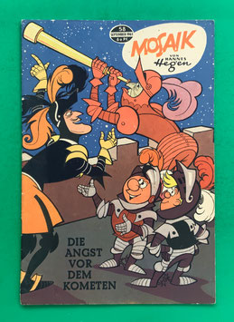 Original Mosaik der Digedags Nr. 58 Die Angst vor dem Kometen September 1961 Erfinder-Serie
