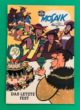 Original Mosaik der Digedags Nr. 50 Das letzte Fest Januar 1961 Erfinder-Serie