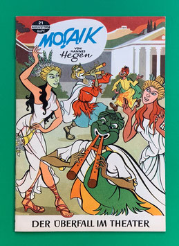 Original Mosaik Digedags Exportheft Nr. 21 Der Überfall im Theater August 1958 Römer-Serie Teutobold-Kapitel