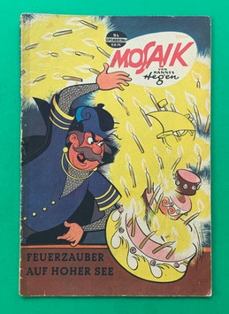 Original Mosaik der Digedags Nr. 94 Feuerzauber auf hoher See September 1964 Runkel-Serie original & vollständig