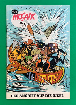 Original Mosaik Digedags Exportheft Nr. 190 Der Angriff auf die Insel September 1972 Amerika-Serie Das Ende der Stadt des Schweigens