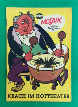 Original Mosaik der Digedags Nr. 79 Krach im Hoftheater Juni 1963 Erfinder-Serie