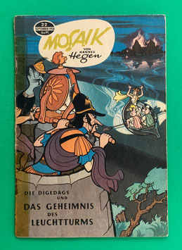 Original Mosaik der Digedags Nr. 22 Geheimnis des Leuchtturms September 1958 Römer-Serie
