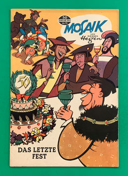 Original Mosaik der Digedags Nr. 50 Das letzte Fest Januar 1961 Erfinder-Serie