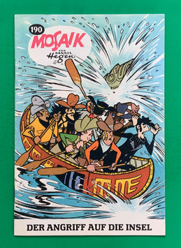 Original Mosaik Digedags Exportheft Nr. 190 Der Angriff auf die Insel September 1972 Amerika-Serie Das Ende der Stadt des Schweigens