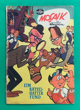 Original Mosaik der Digedags Nr. 39 Ein rätselhafter Fund Februar 1960 Weltraum-Serie