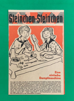 Original Mosaik Digedags Beilage Nr. 64 Eine einfache Dampfmaschine März 1962