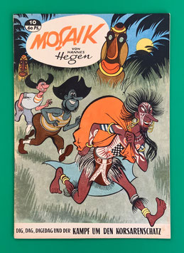 Original Mosaik der Digedags Nr. 10 Kampf um den Korsarenschatz September 1957 Orient-Südsee-Serie