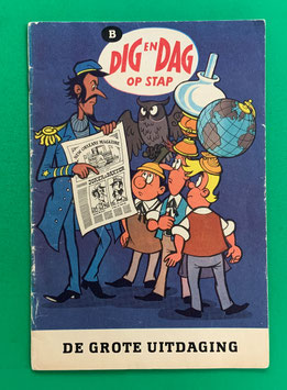 Original Mosaik Digedags Exportheft Holland holländisch Dig en Dag op stap Buchstabe B Nr. 153 De grote uitdaging August 1969 Amerika-Serie