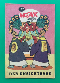 Original Mosaik der Digedags Nr. 142 Der Unsichtbare September 1968 Runkel-Serie sammelwürdiger Zustand