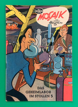 Original Mosaik Digedags Nr. 41 Das Geheimlabor im Stollen 5 April 1960 Weltraum-Serie