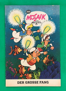 Original Mosaik der Digedags Nr. 222 Der große Fang Mai 1975 Orient-Serie