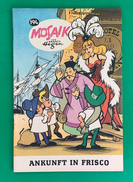 Original Mosaik der Digedags Nr. 194 Ankunft in Frisco Januar 1973 Amerika-Serie
