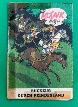 Original Mosaik der Digedags Nr. 210 Rückzug durch Feindesland Mai 1974 Amerika-Serie original & vollständig