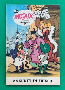 Original Mosaik der Digedags Nr. 194 Ankunft in Frisco Januar 1973 Amerika-Serie exzellenter Zustand mit Abostempel