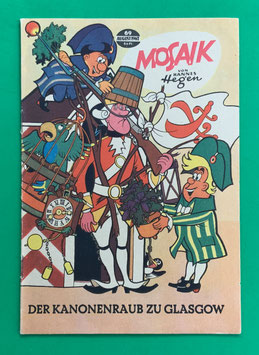 Original Mosaik Digedags Nr. 69 Der Kanonenraub zu Glasgow August 1962 Erfinder-Serie