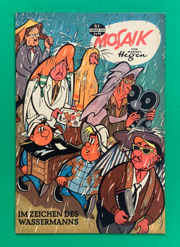 Original Mosaik Digedags Nr. 51 Im Zeichen des Wassermanns Februar 1961 Weltraum-Serie