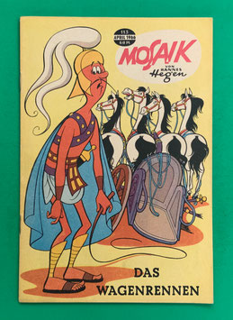 Original Mosaik der Digedags Nr. 113 Das Wagenrennen April 1966 Runkel-Serie