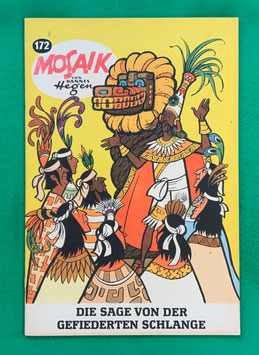 Original Mosaik der Digedags Nr. 172 Die Sage von der gefiederten Schlange März 1971 Amerika-Serie