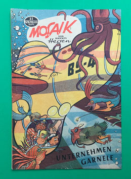 Original Mosaik Digedags Nr. 31 Unternehmen Garnele Juni 1959 Weltraum-Serie