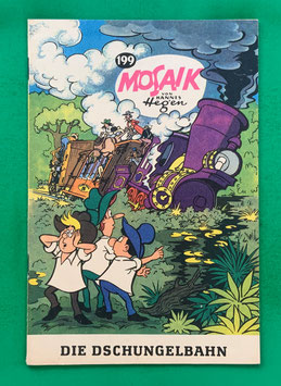 Original Mosaik der Digedags Nr. 199 Die Dschungelbahn Juni 1973 Amerika-Serie