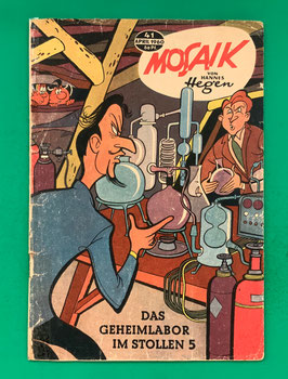 Original Mosaik der Digedags Nr. 41 Das Geheimlabor im Stollen 5 April 1960 Weltraum-Serie