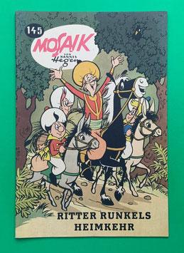 Original Mosaik der Digedags Nr. 145 Ritter Runkels Heimkehr Dezember 1968 Runkel-Serie