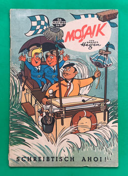 Original Mosaik der Digedags Nr. 56 Schreibtisch Ahoi! Juli 1961 Weltraum-Serie