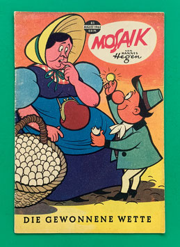 Original Mosaik der Digedags Nr. 81 Die gewonnene Wette August 1963 Erfinder-Serie
