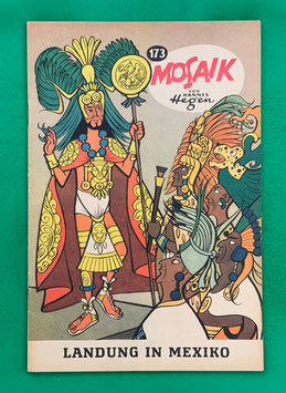 Original Mosaik der Digedags Nr. 173 Landung in Mexiko April 1971 Amerika-Serie
