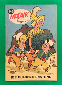 Original Mosaik der Digedags Nr. 140 Die goldene Rüstung Juli 1968 Runkel-Serie
