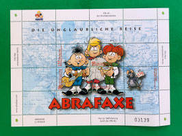 Mosaik Abrafaxe Briefmarkenblock Die unglaubliche Reise der Abrafaxe PIN AG