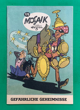Original Mosaik Digedags Schwarzdruck schwarze Serie Nr. 178 Gefährliche Geheimnisse September 1971
