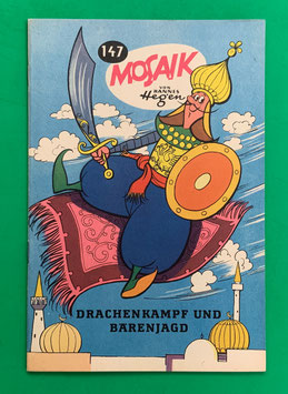 Original Mosaik Digedags Nr. 147 Drachenkampf und Bärenjagd Februar 1969 Runkel-Serie