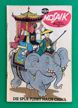 Original Mosaik Digedags Exportheft Nr. 103 Die Spur führt nach China Juni 1965 Runkel-Serie In Italien