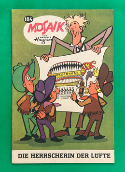 Original Mosaik der Digedags Nr. 184 Die Herrscherin der Lüfte März 1972 Amerika-Serie