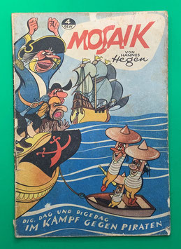 Original Mosaik der Digedags Nr. 4 Im Kampf gegen Piraten September 1956 Orient-Südsee-Serie