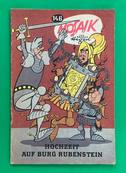 Original Mosaik Digedags Exportheft Nr. 146 Hochzeit auf Burg Rübenstein Januar 1969 Runkel-Serie Rings um den Rübenstein