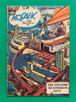Original Mosaik der Digedags Nr. 30 Staudamm am schwarzen Fluss Mai 1959 Weltraum-Serie