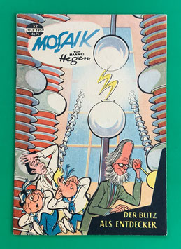 Original Mosaik der Digedags Nr. 32 Der Blitz als Entdecker Juli 1959 Weltraum-Serie