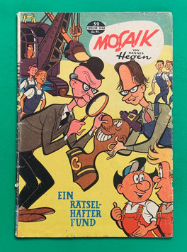 Original Mosaik der Digedags Nr. 39 Ein rätselhafter Fund Februar 1960 Weltraum-Serie